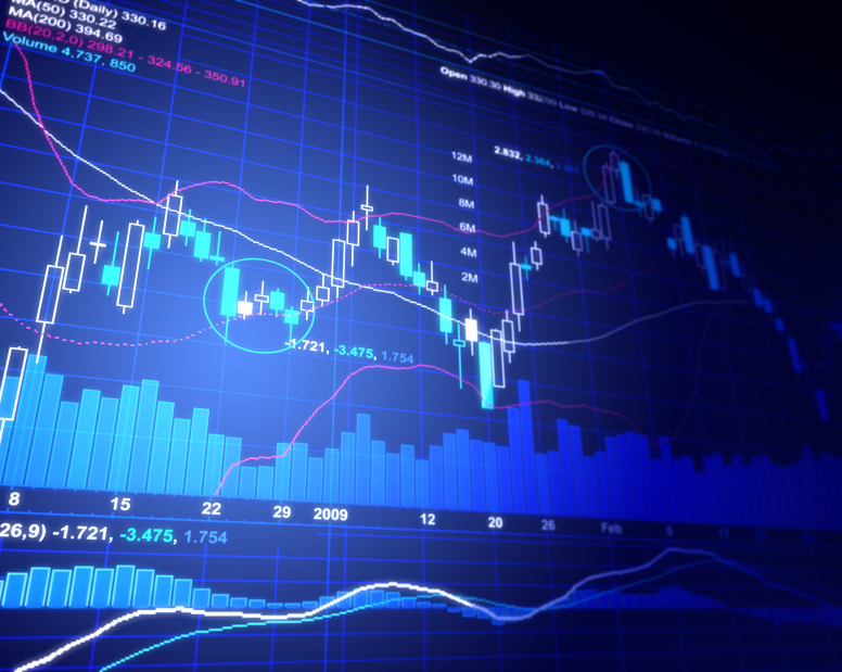 Picture of stock market trading screen
